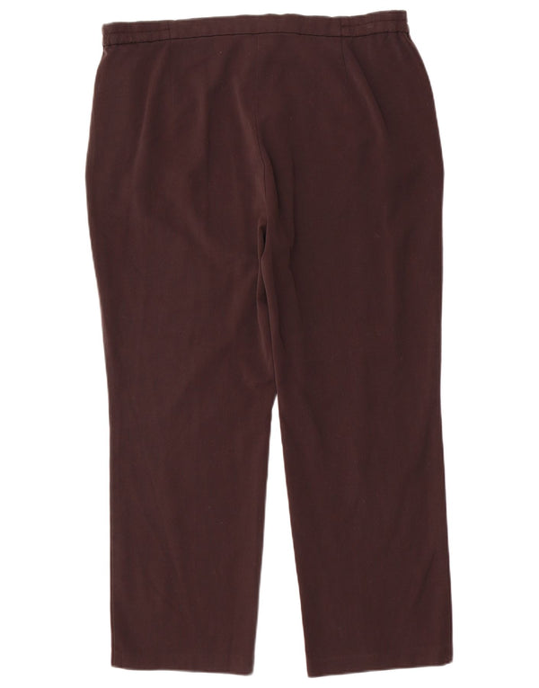 MARKS & SPENCER Dame Slim Fit Chino Bukser UK 14 Large W34 L26 Brun
