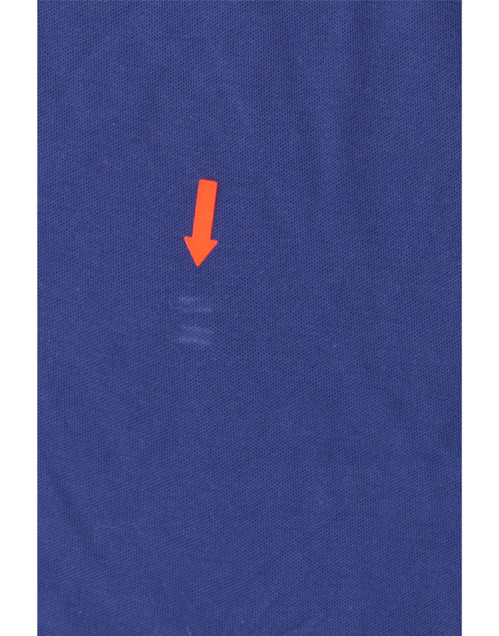 LOTTO Mens Polo Shirt XL Blue Vintage Lotto and Second-Hand Lotto from Messina Hembry 