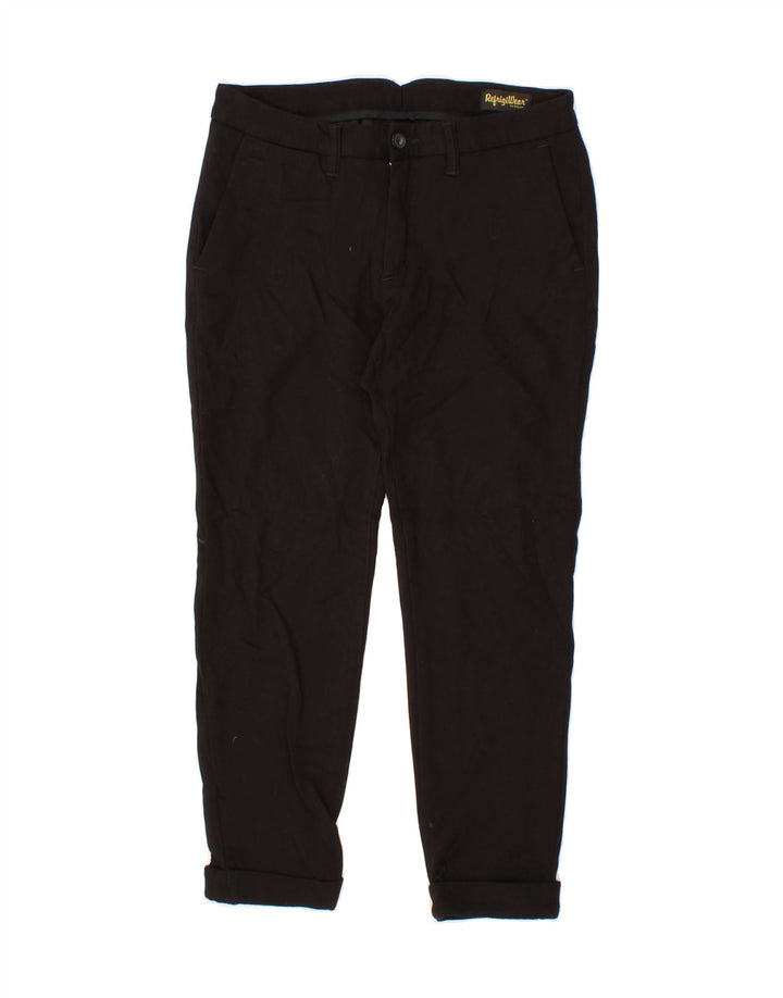 REFRIGIWEAR Womens Tapered Chino Trousers W30 L26 Black Polyamide Vintage Refrigiwear and Second-Hand Refrigiwear from Messina Hembry 