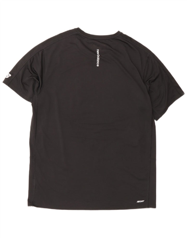 New Balance Herre grafisk T-shirt Top Medium Sort