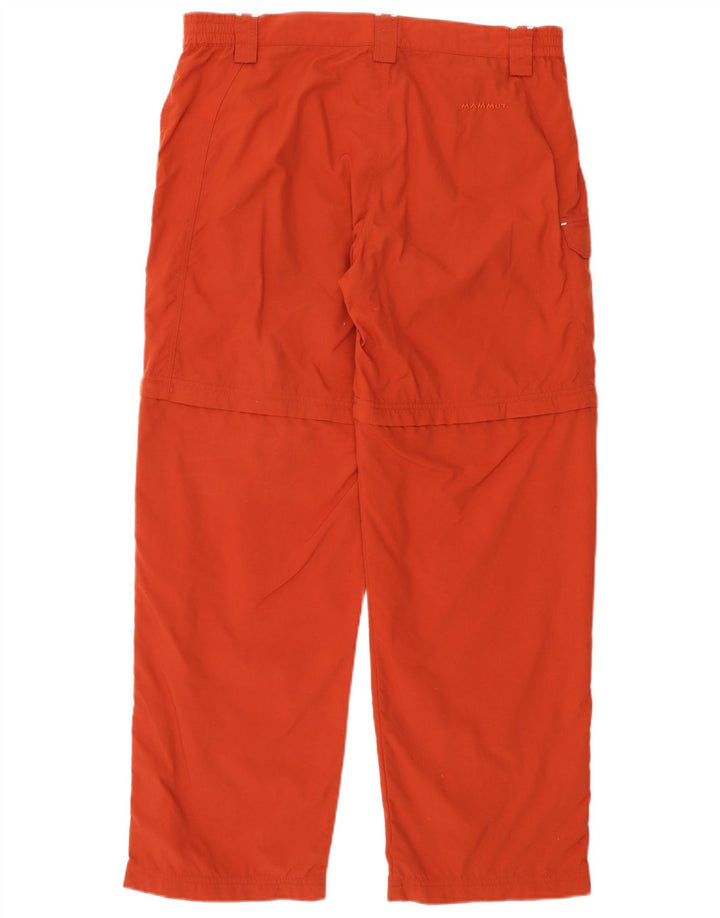 MAMMUT Dame Straight Cargo Bukser EU 44 XL W36 L30 Rød Nylon