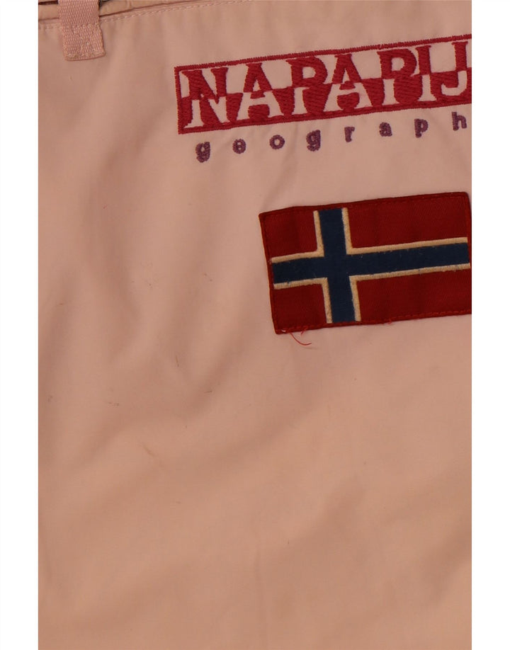NAPAPIJRI Piger Grafisk Hættejakke Anorak 13-14 år Pink Polyester