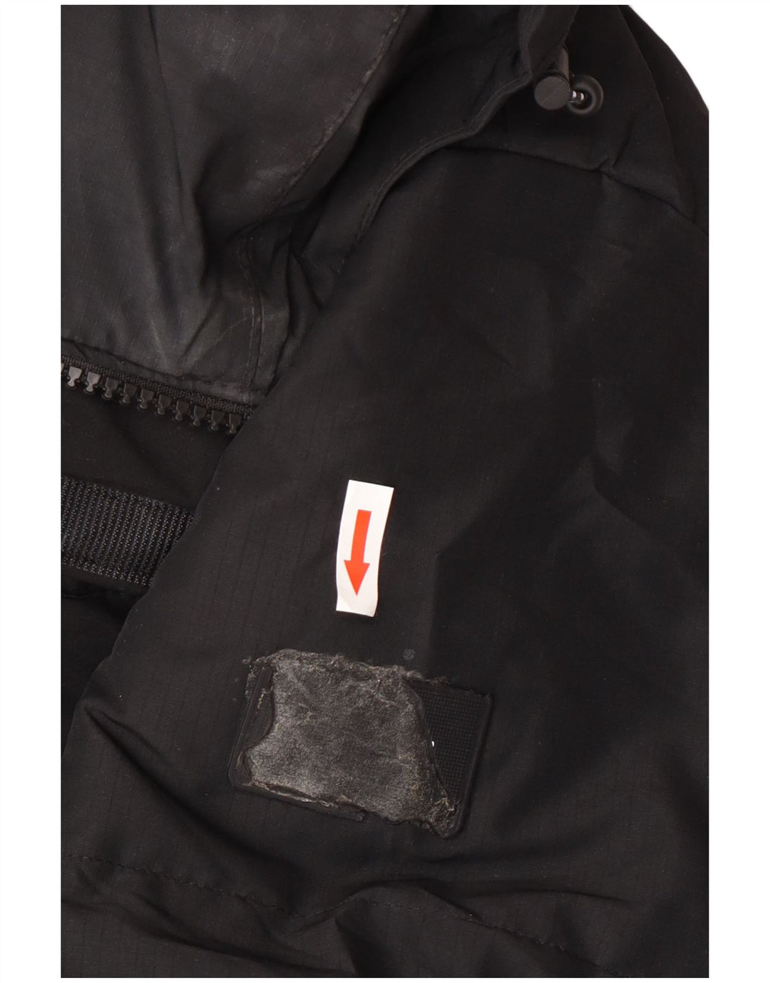 Zara Herre hættepolstret jakke UK 44 2XL Sort Polyester