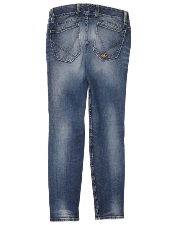 ROY ROGERS Dame Skinny Jeans IT 41 Small W27 L30 Blå Bomuld