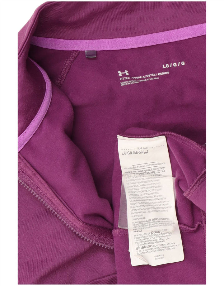 Under Armour Dame træningsdragt Topjakke UK 14 Stor lilla polyester