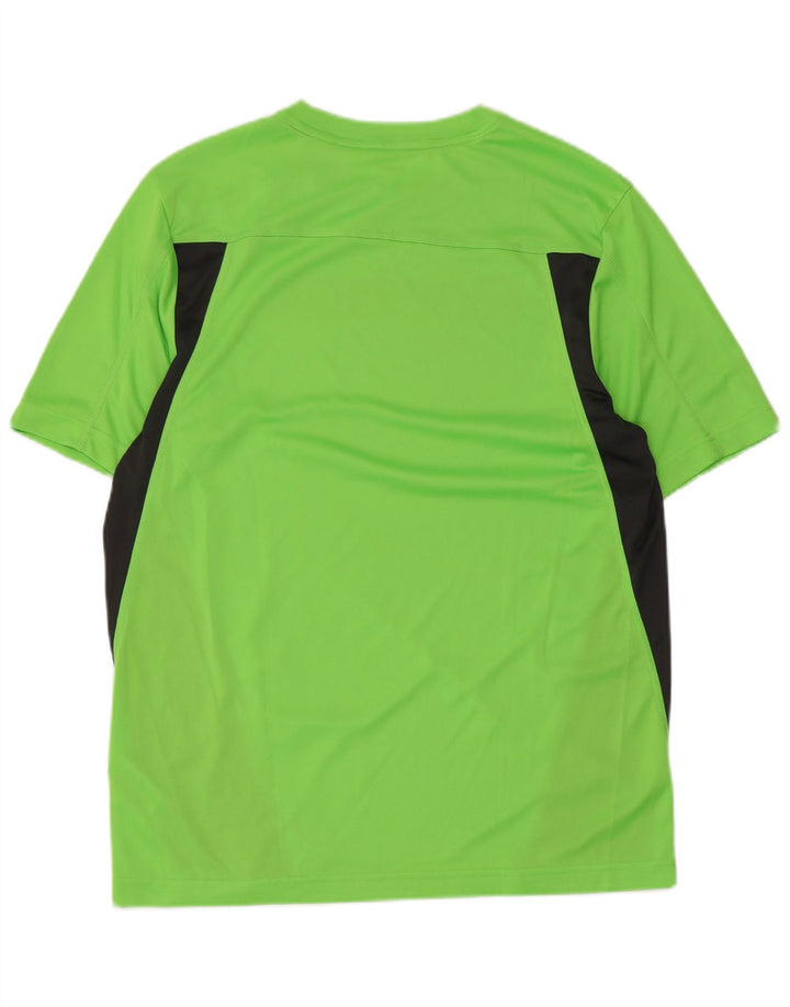 Reebok Herre grafisk T-shirt Top Medium Grøn Colourblock Polyester