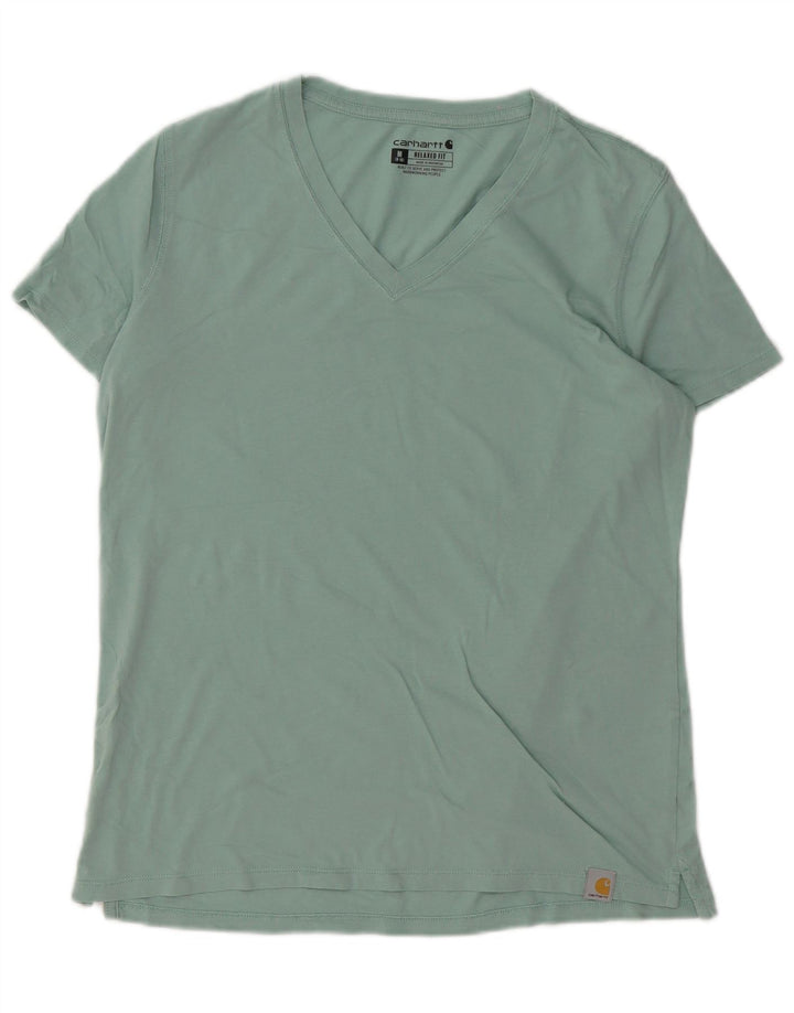 Carhartt T-shirt top til kvinder US 8/10 Medium Green Tencel