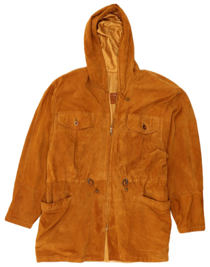Umberto Olivieri Dame Ruskindsjakke IT 44 Medium Brun