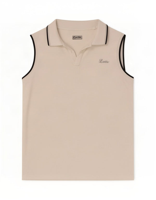 Lotto Dame Ærmeløs Polo Shirt UK 18 XL Hvid
