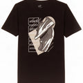 Puma Herre Grafisk T-Shirt Top Medium Sort Bomuld