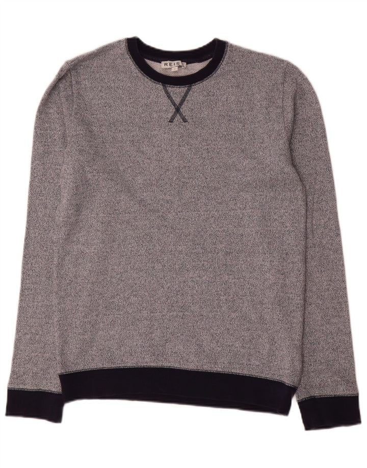 Reiss Sweatshirt til mænd, lille grå flækket viskose