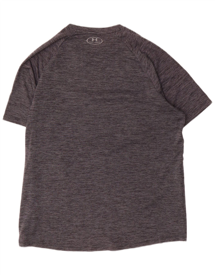 Under Armour Herre Grafisk T-Shirt Top Stor Grå Flecked Polyester