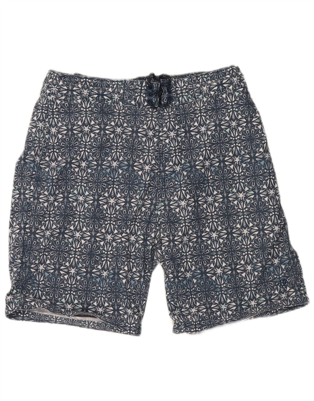 Fat Face Herre svømmeshorts Medium Marineblå Geometrisk Bomuld
