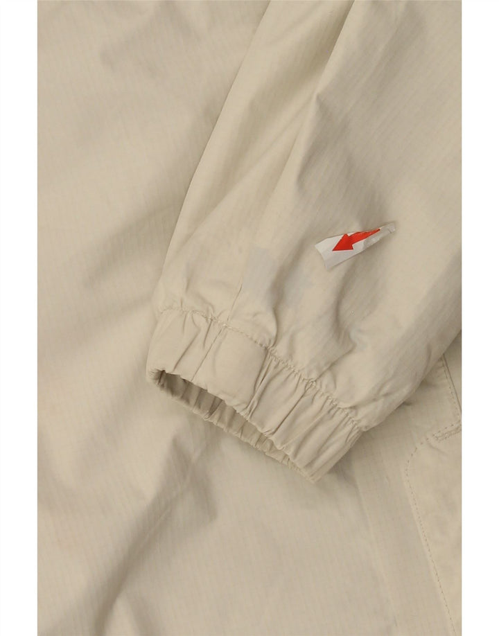 The North Face Regnjakke med hætte til kvinder UK 14 Medium Beige Nylon