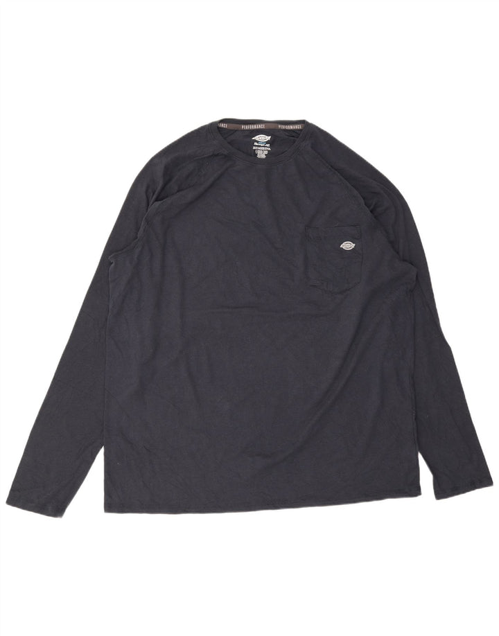 DICKIES Herre top langærmet 2XL marineblå bomuld