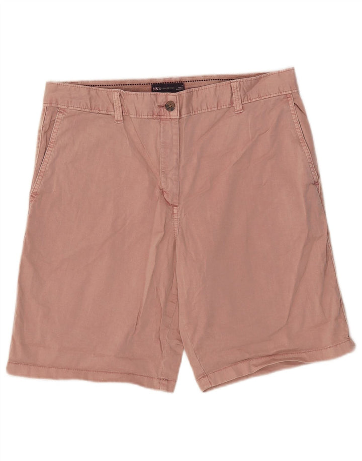 Marks & Spencer Chino Shorts til kvinder UK 14 Large W34 Pink