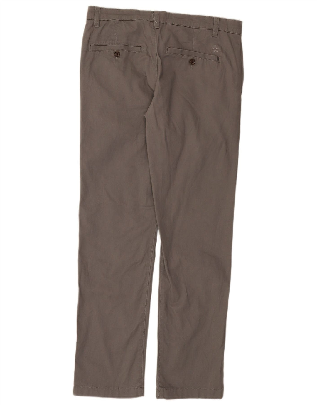 Penguin Herre Slim Chino Bukser W32 L32 Grå Bomuld