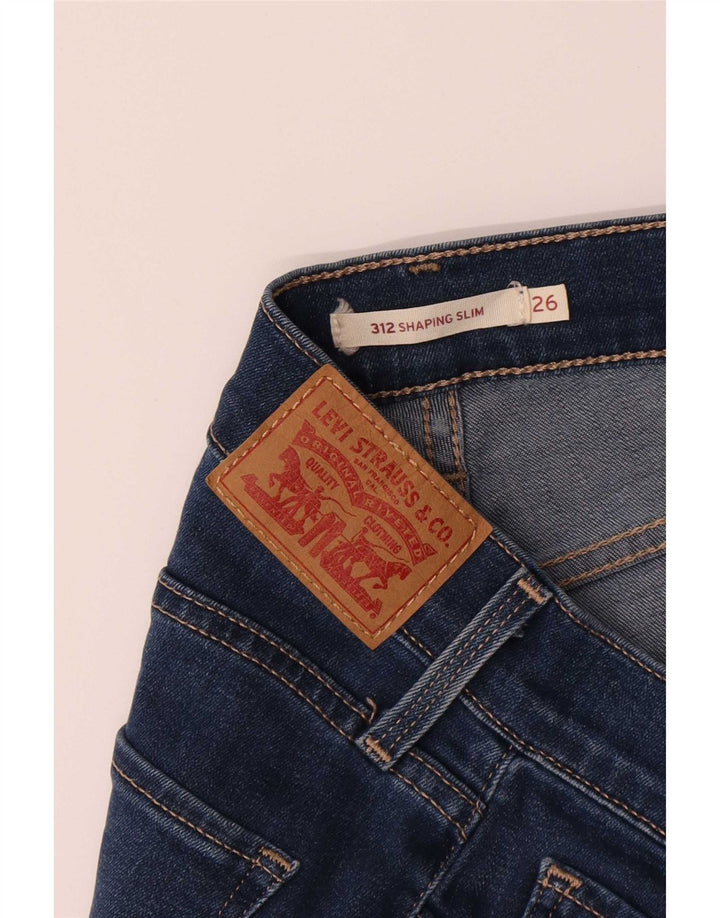 Levi's Dame 312 Shaping Slim Jeans W26 L32 Blå Bomuld