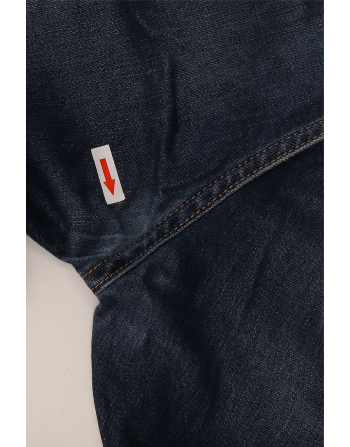 LEVI'S Herre 513 Slim Straight Jeans W34 L34 Blå Bomuld