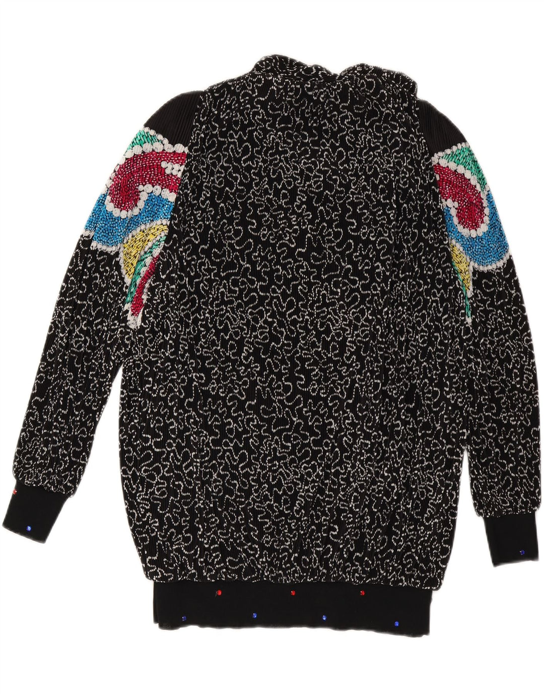 VIRGINIE Dame Oversized V-hals sweater UK 18 XL Sort