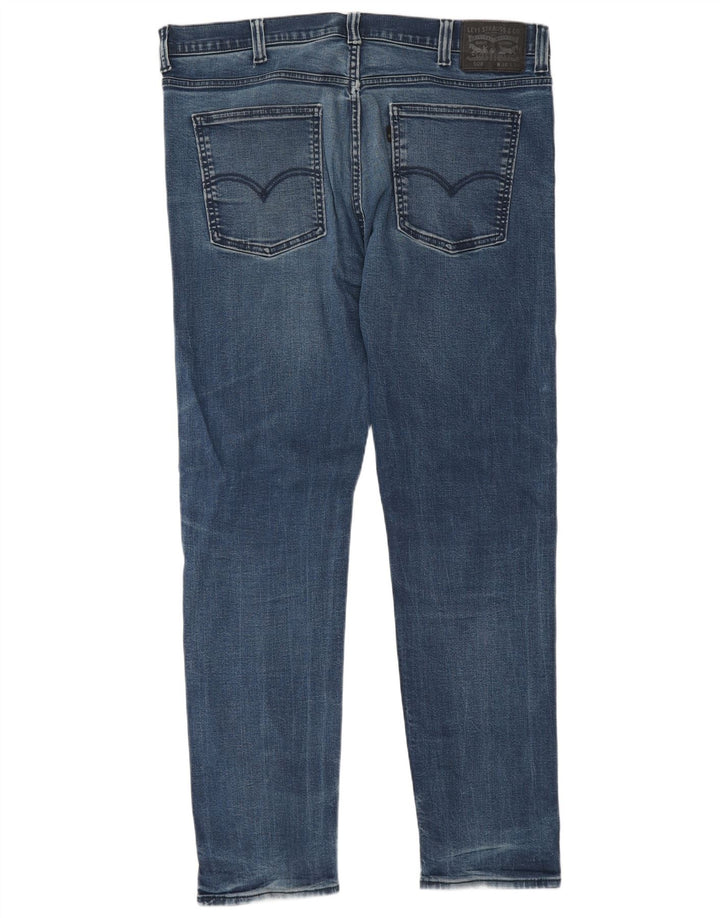Levi's Herre 508 tilspidsede jeans W38 L34 Blå