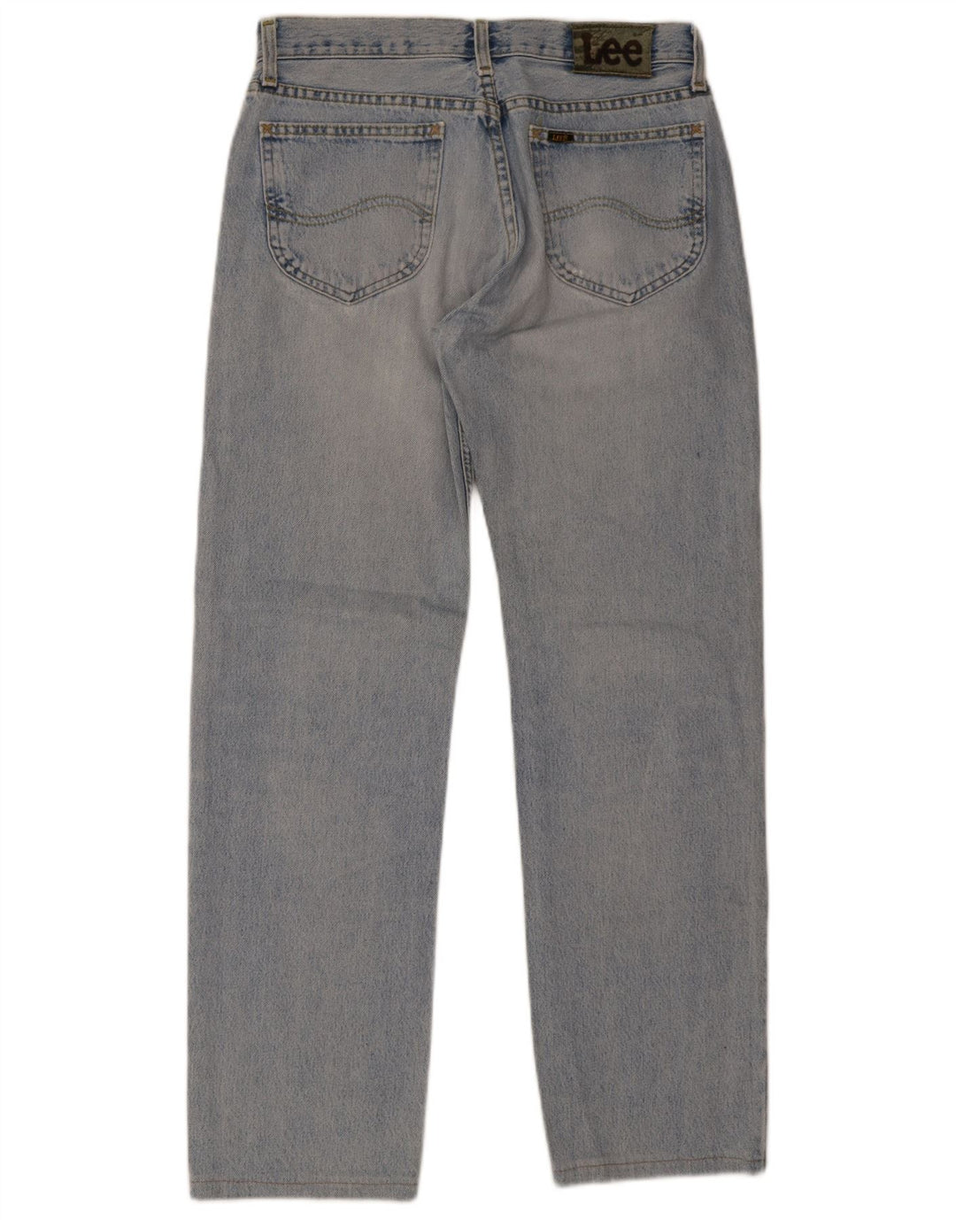 Lee Straight Jeans til mænd W33 L34 blå bomuld