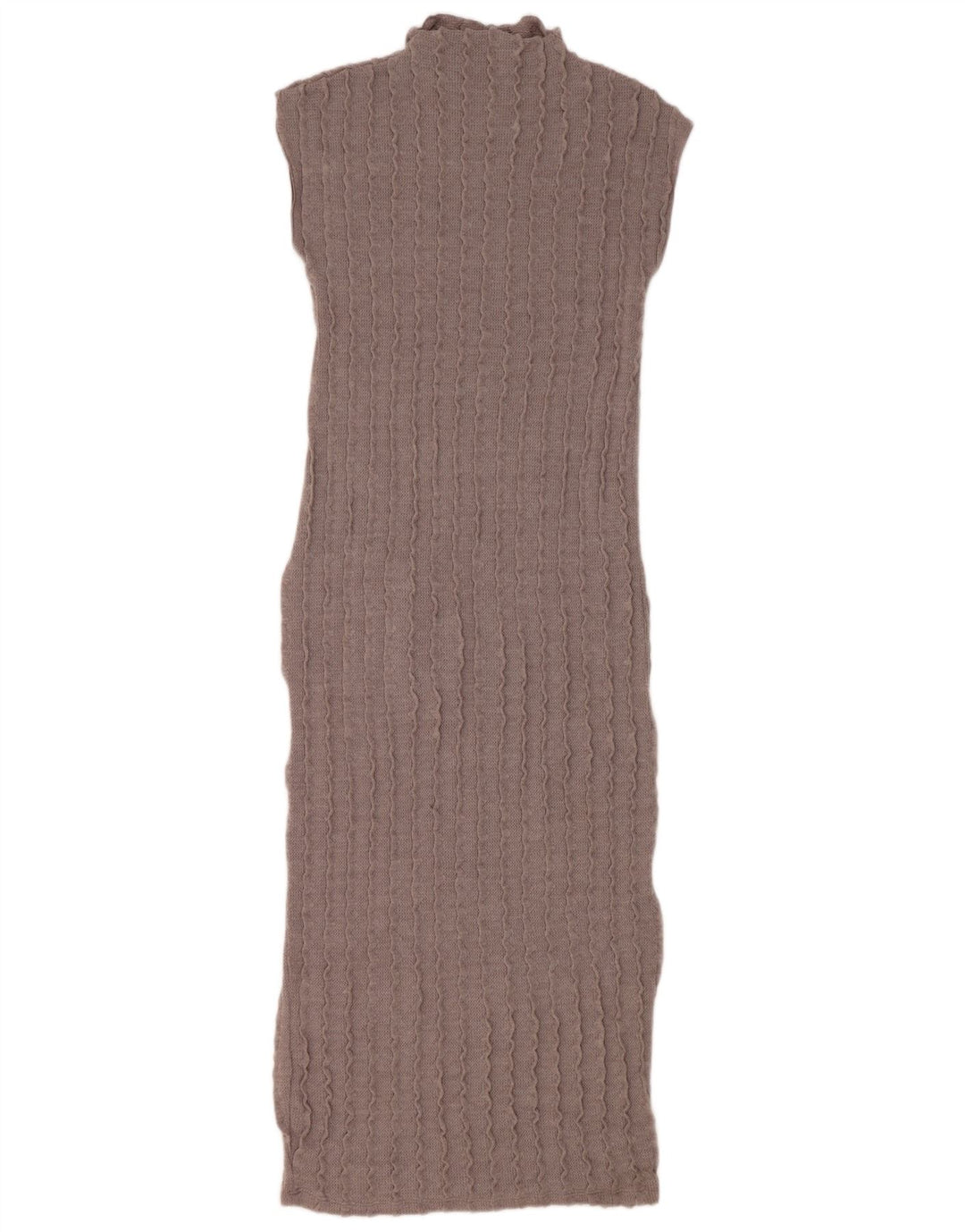 Zara Dame Maxi Ærmeløs Jumper Dress UK 12 Medium Grey