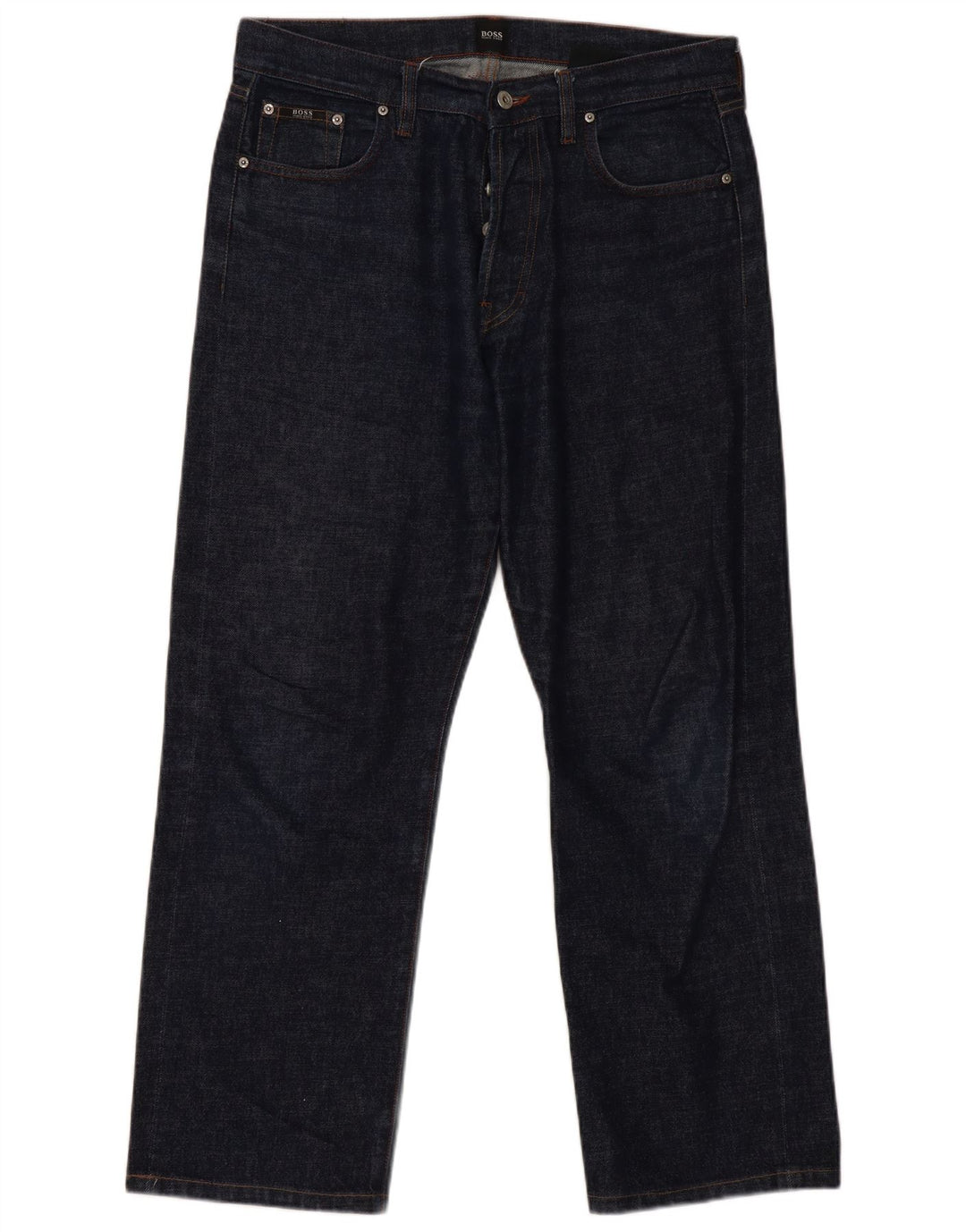Hugo Boss Lige jeans til kvinder W36 L30 Marineblå bomuld