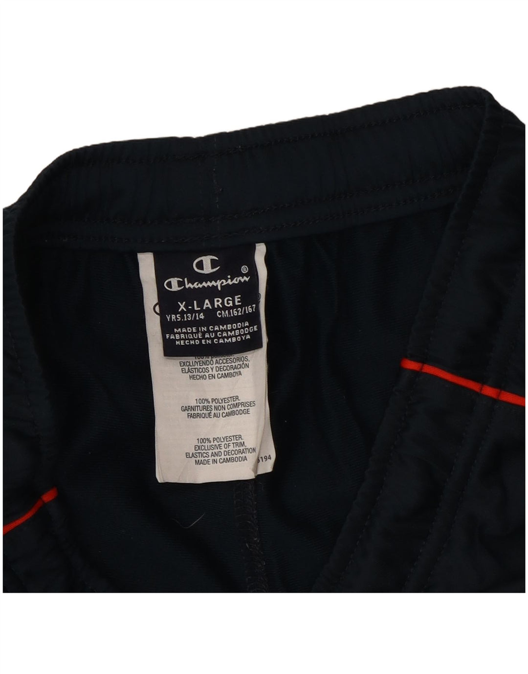 Champion drenge træningsdragt bukser jogger 13-14 år XL marineblå polyester