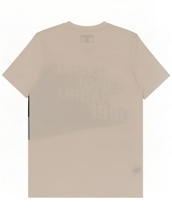 Jack & Jones Herre Slim Fit Grafisk T-shirt Top Medium Hvid Bomuld