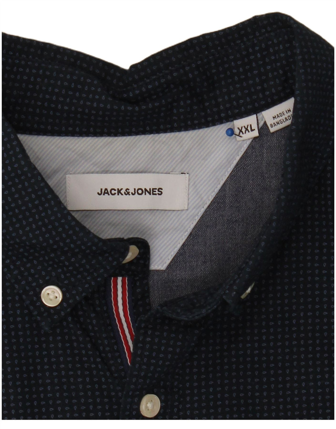 Jack & Jones herreskjorte 2XL marineblå Paisley