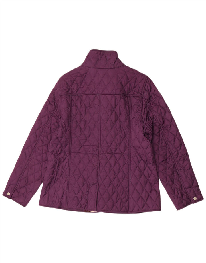 L.L.Bean Quiltet jakke til kvinder UK 14 Medium Purple Polyester