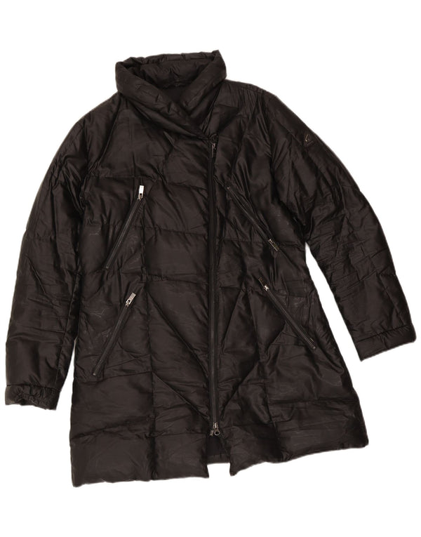 Hogan Dame Polstret Frakke IT 48 XL Sort Polyester