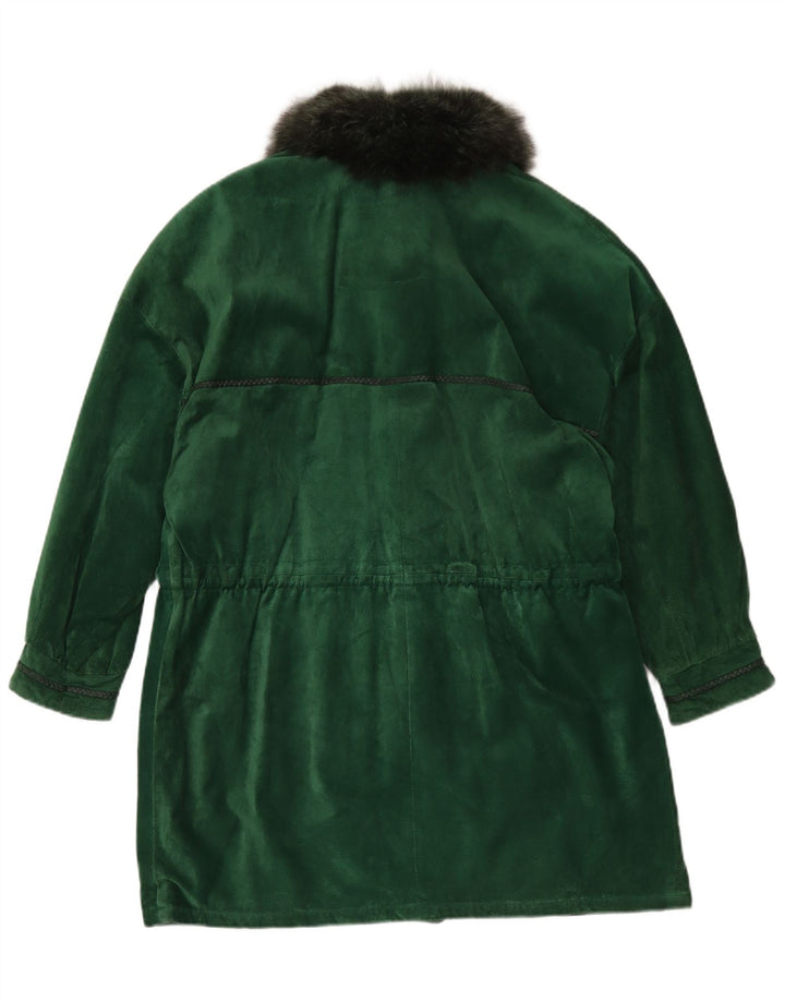 Vinci Dame Oversized Ruskind Overfrakke UK 18 XL Grøn