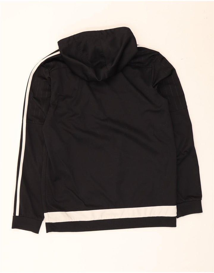 Adidas Grafisk hættetrøje til mænd Medium Sort Colourblock Polyester