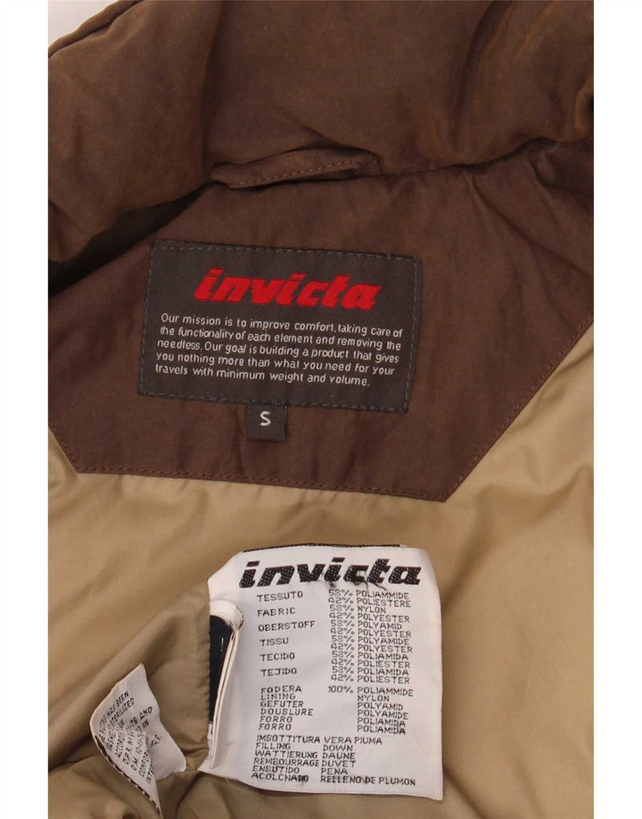Invicta Dame Oversized Polstret Frakke UK 10 Lille brun polyamid
