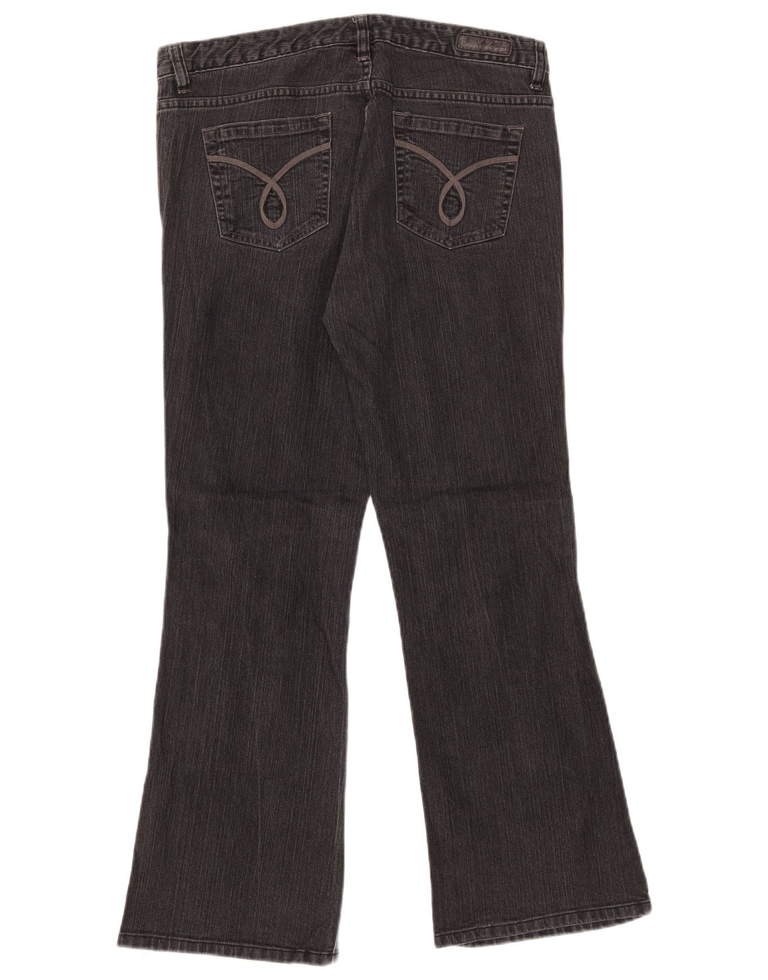 CALVIN KLEIN Dame Ultimate Bootcut Jeans W31 L28 Sort Bomuld