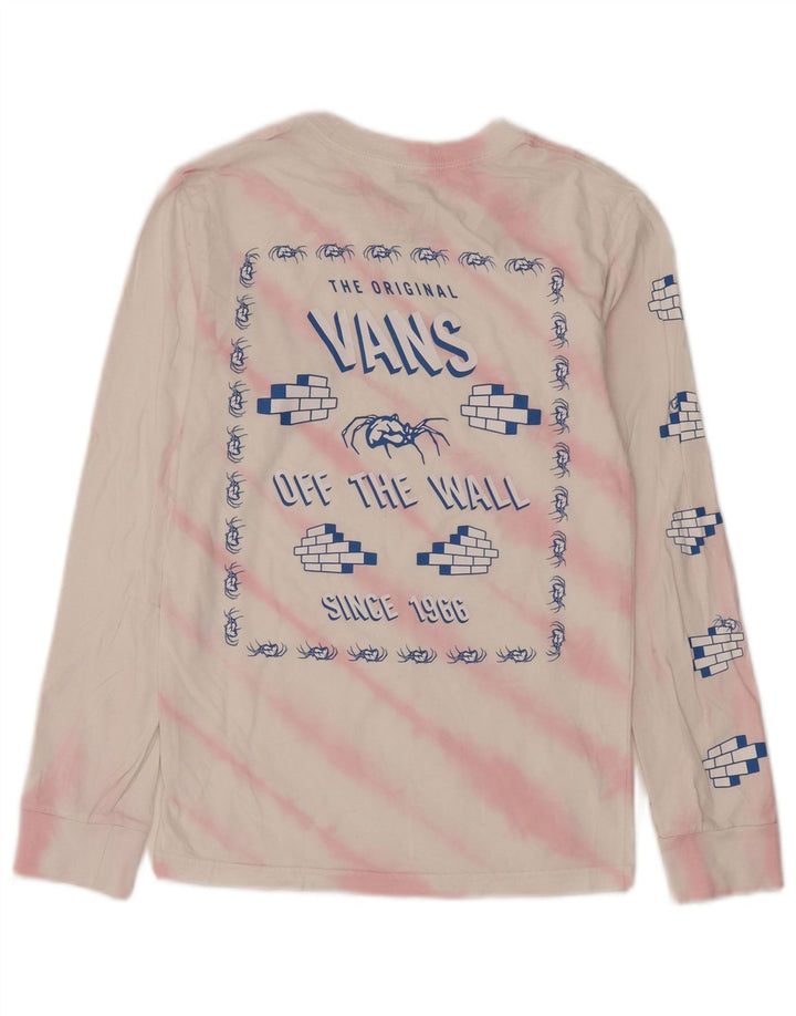 Vans Herre Premium Top Langærmet XS Hvid Tie Dye Bomuld