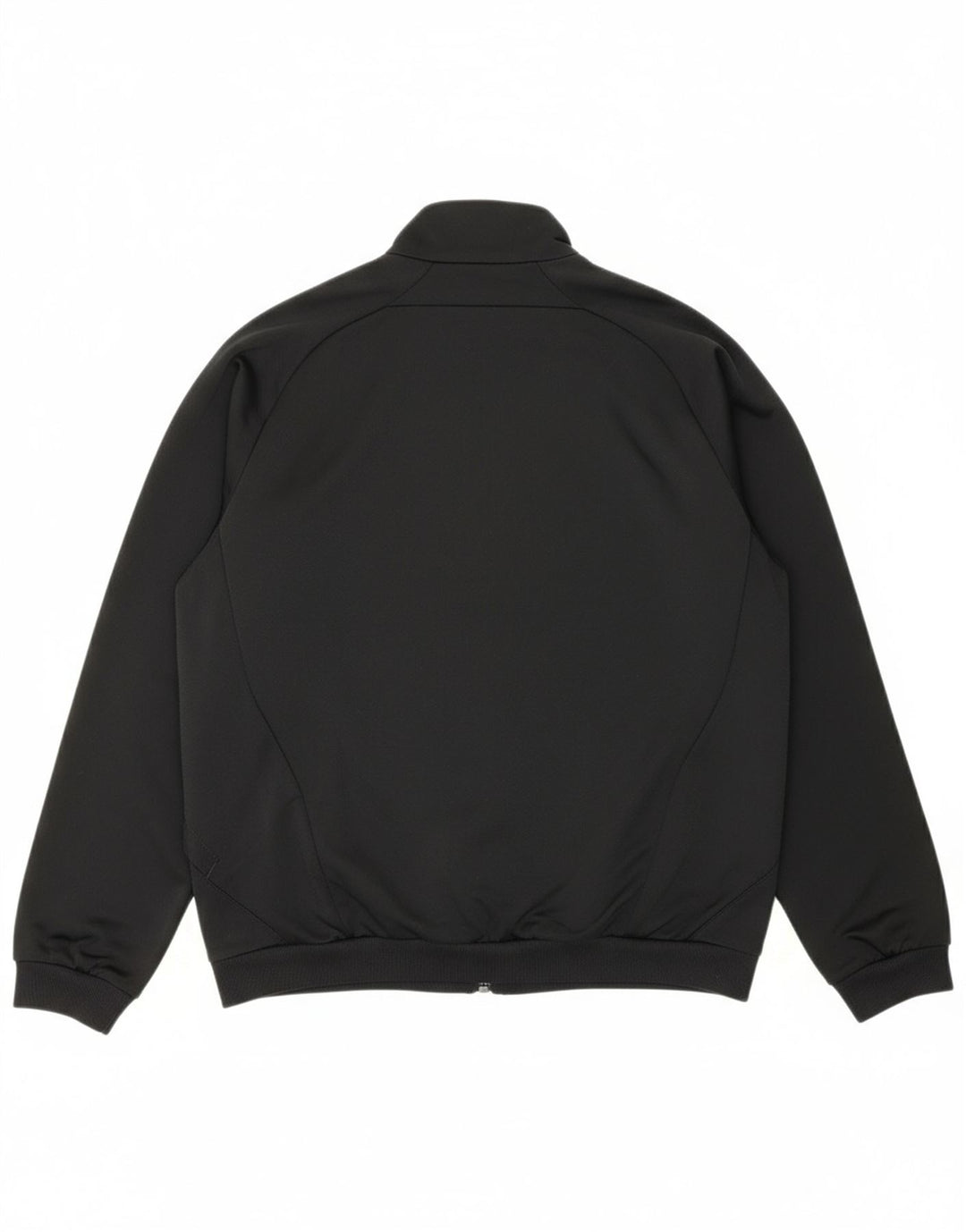 ADIDAS Boys Tracksuit Top Jacket 11-12 Years Black Polyester