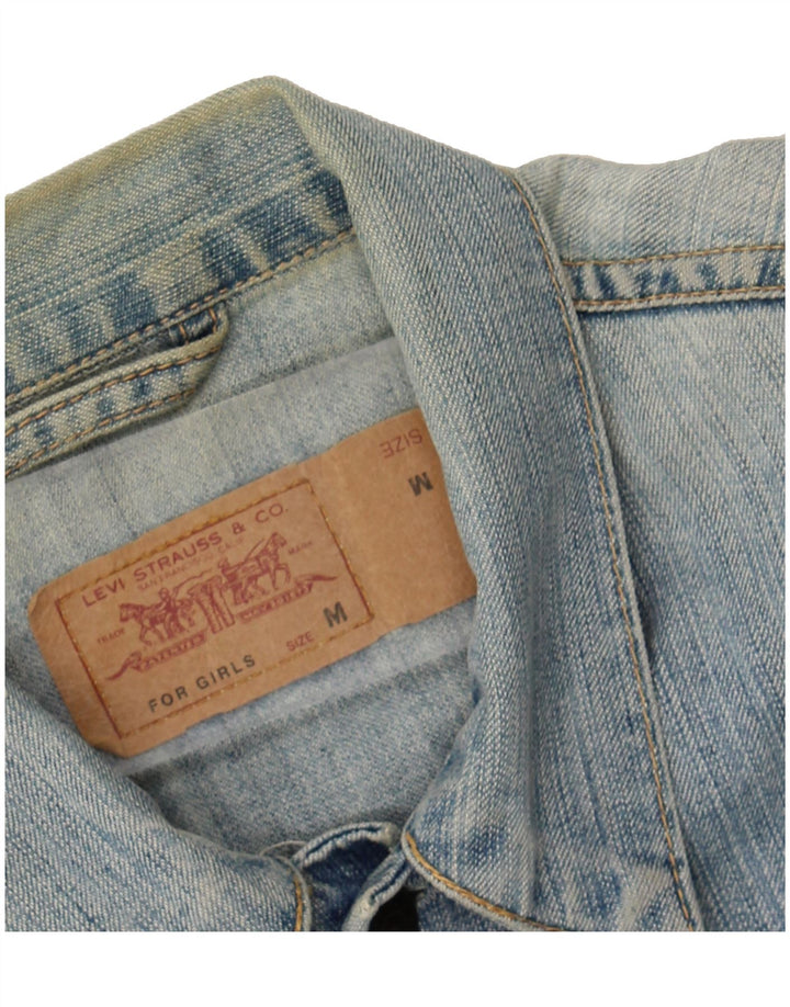 LEVI'S Girls Denim Jacket 11-12 Years Medium Blue Cotton Vintage Levi's and Second-Hand Levi's from Messina Hembry 