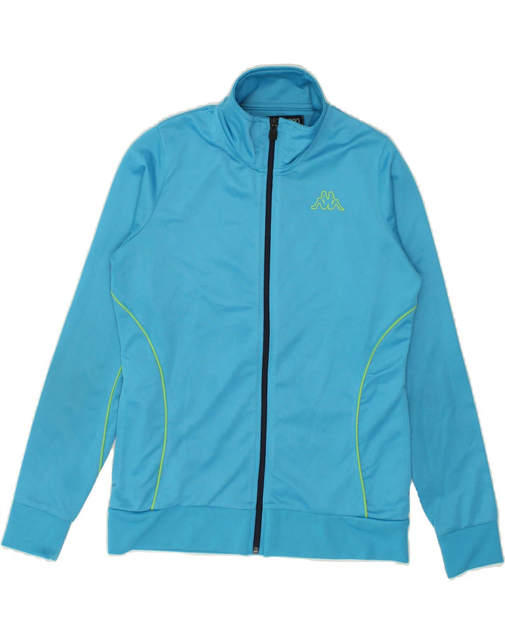 KAPPA Womens Tracksuit Top Jacket UK 10 Small Blue Polyester Vintage Kappa and Second-Hand Kappa from Messina Hembry 
