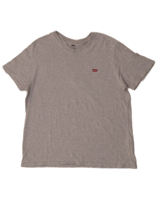 Levi's Womens Standard T-Shirt Top UK 18 XL Grey Cotton