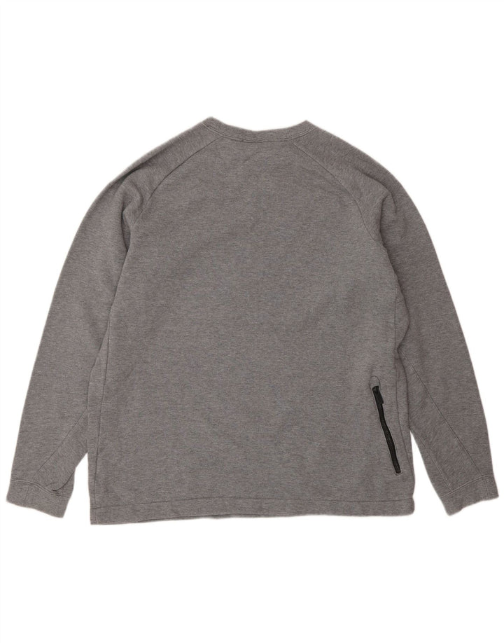 NIKE Mens Sweatshirt Jumper Large Grey Cotton
