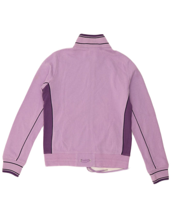 Champion Womens træningsdragt Topjakke UK 14 Medium Lilla Colourblock Bomuld