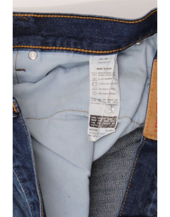 Levi's Slim Jeans til mænd W36 L34 blå bomuld