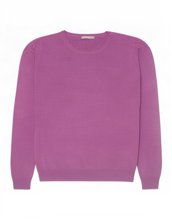 Marks & Spencer Dame Boat Neck Jumper Sweater UK 12 Medium Lilla Akryl
