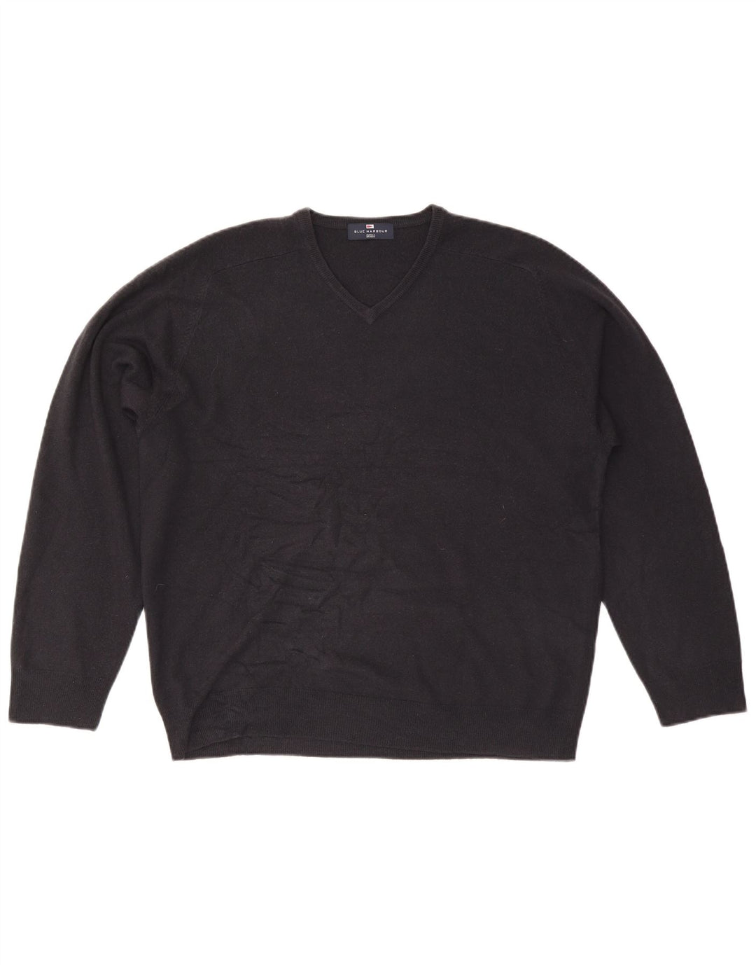 Marks & Spencer Herre Blue Harbor V-hals sweater Large Navy Blue