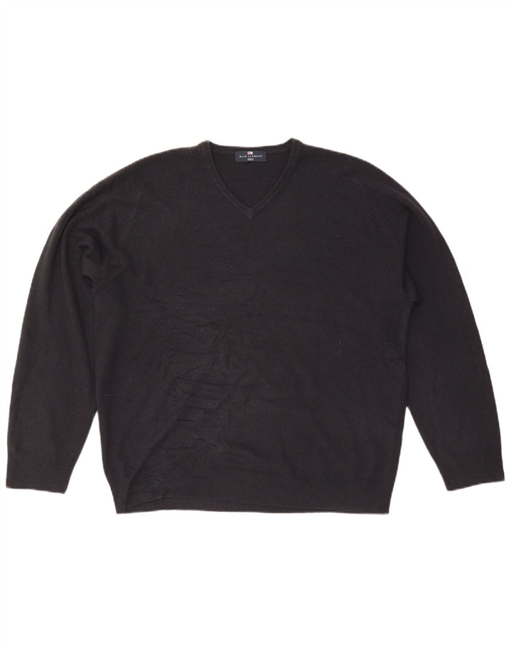Marks & Spencer Herre Blue Harbor V-hals sweater Large Navy Blue