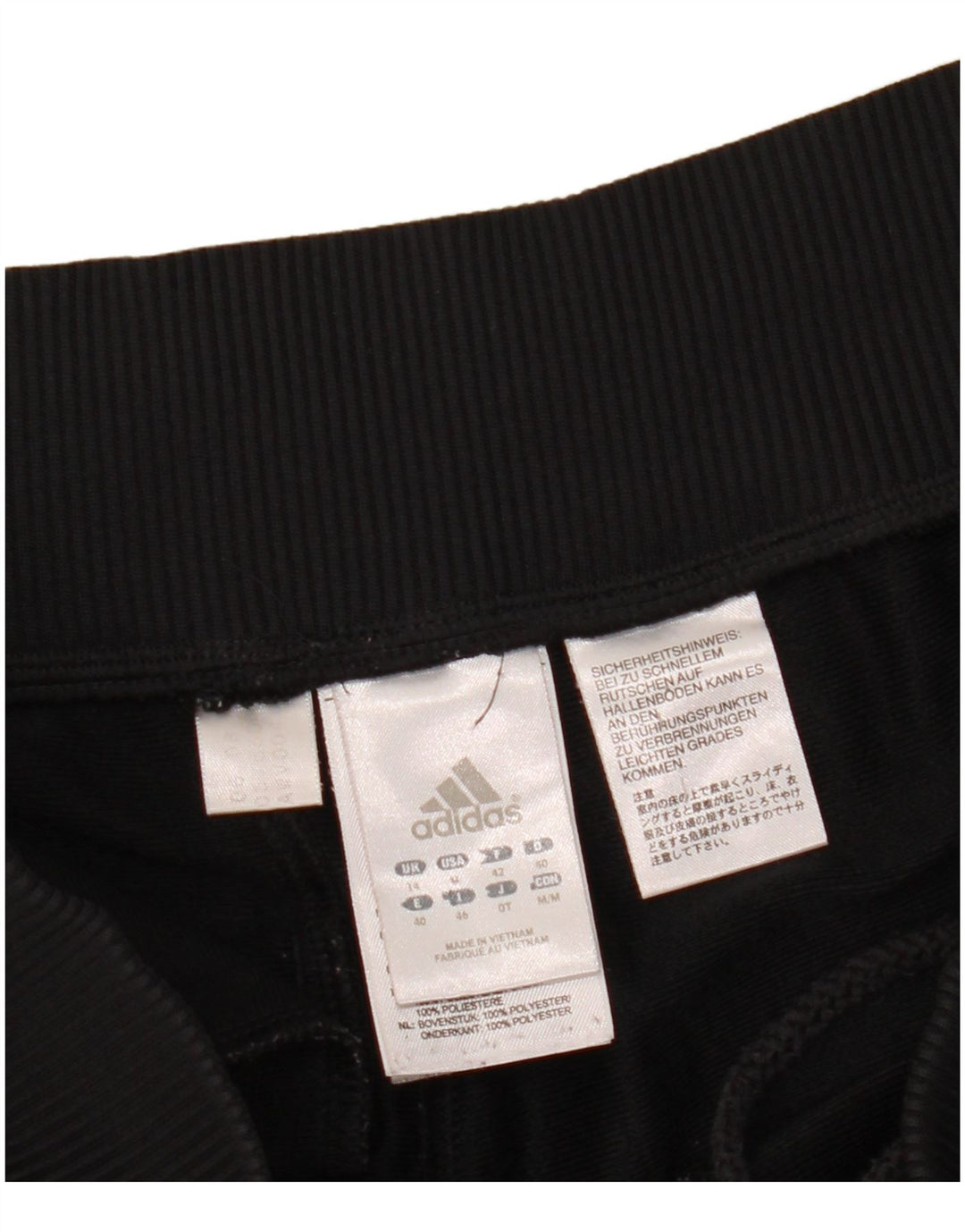 Adidas Dame træningsdragt Bukser UK 14 Large Sort Polyester
