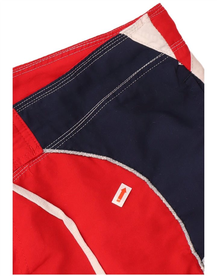 Diadora Herre grafiske svømmeshorts XL Rød Colourblock Polyester